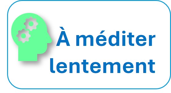  mditer lentement...