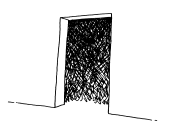 Porte donnant sur une pice sombre