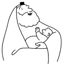 Simon tenant jsus enfant dans ses bras pour le bnir et prophtiser